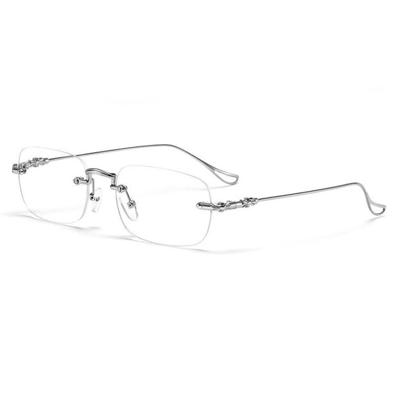 Spykay™ EG26748 Unisex Rimless Metal Frame Simple Anti-blue Light Glasses