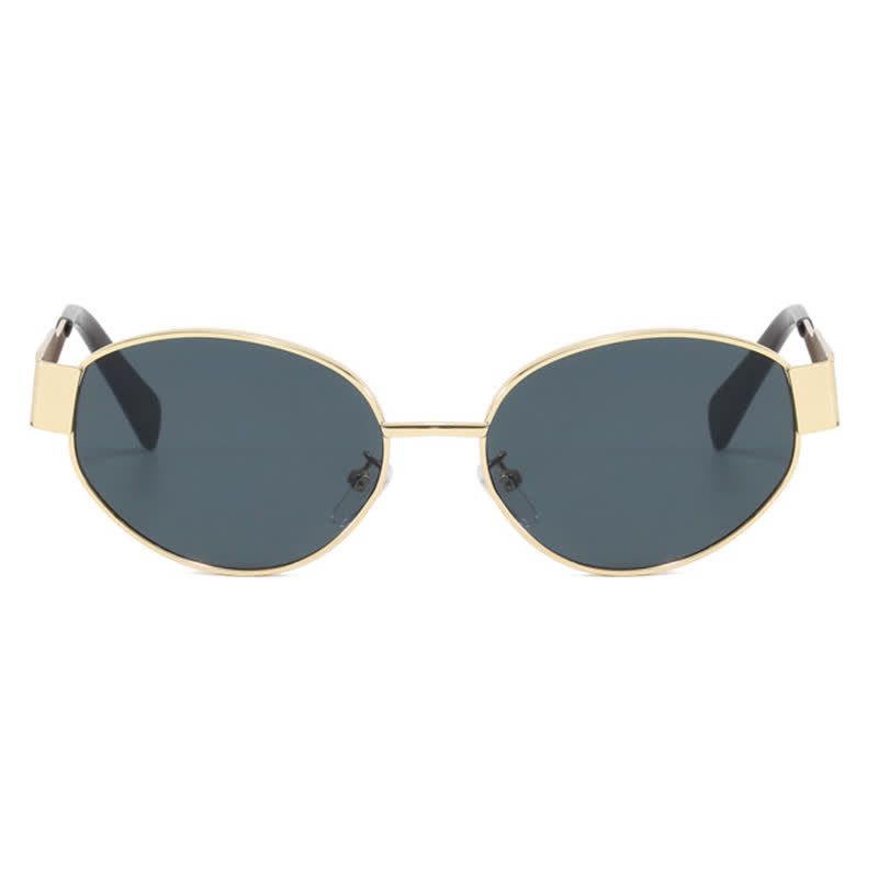 Spykay™ SG60707 Oval Frames Metal Temples Retro-Vinatge Sunglasses