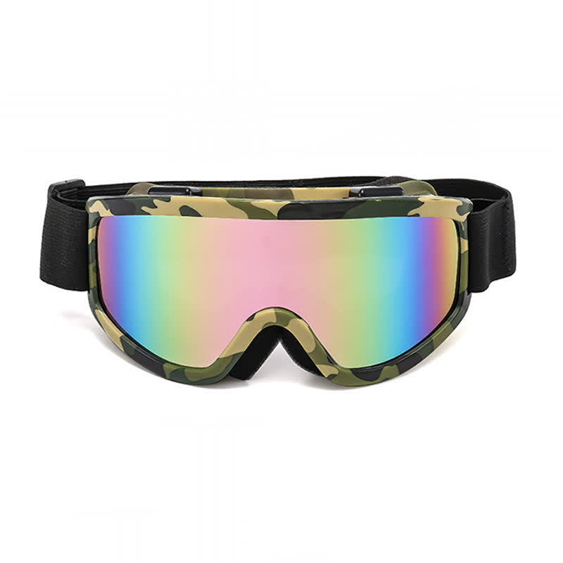 Spykay™ SG61046 Camouflage Print Unisex Windproof Motorcycle Goggle, Ski Goggles For Outdoor Activities