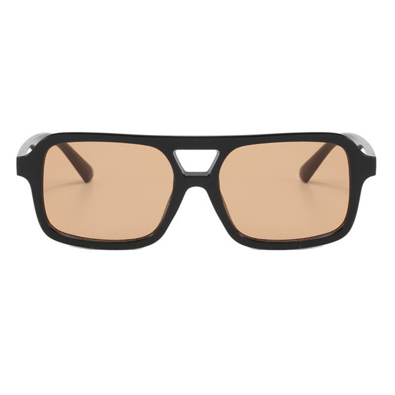 Spykay™ SG60851 Double Bridges Square Frame Retro Sunglasses