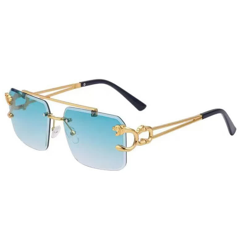 Spykay™ SG60826 Men's Cool Rimless Leopard Frame Sunglasses