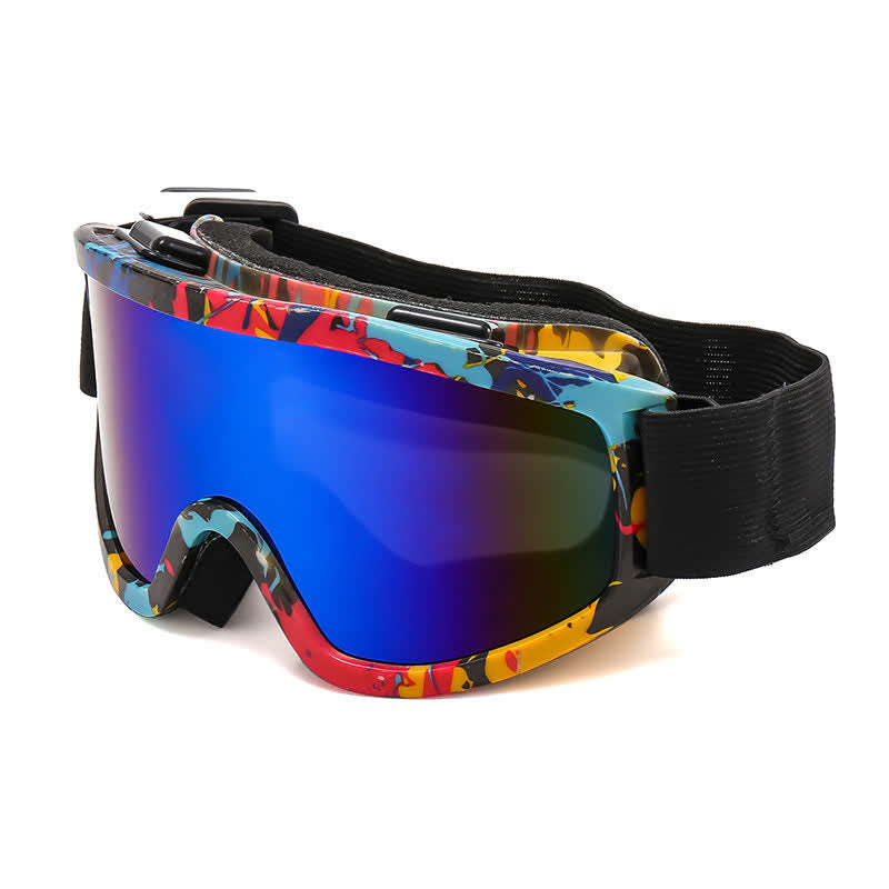 Spykay™ SG61046 Camouflage Print Unisex Windproof Motorcycle Goggle, Ski Goggles For Outdoor Activities