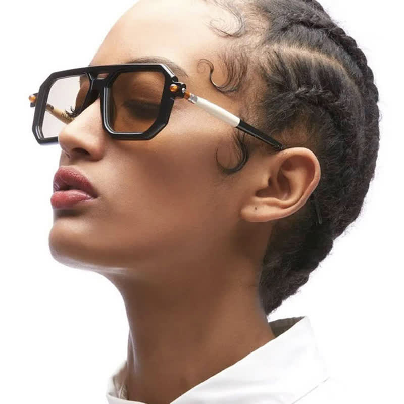 Spykay™ SG60869 Double Bridges Square Frame Sunglasses