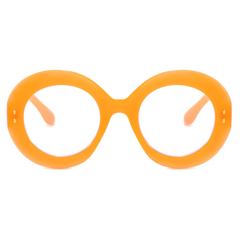 Spykay™ EG26784 Simple Oversized Round Frame Anti-blue Light Trendy Glasses