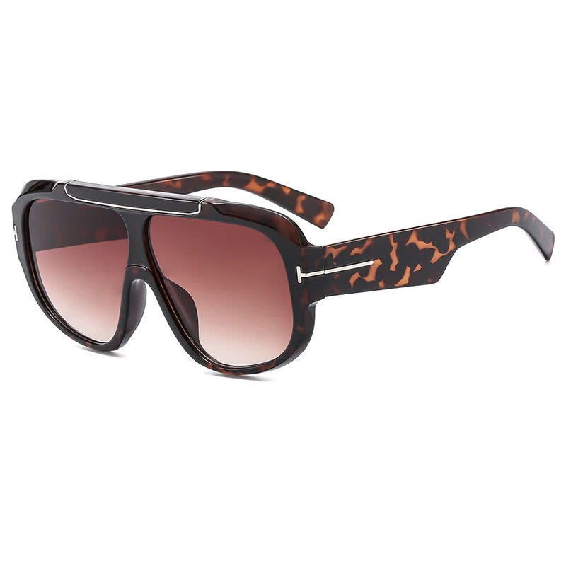 Spykay™ SG60883 'T' Design Oversized Aviator Sunglasses