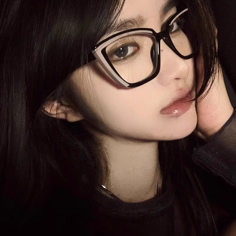 Spykay™ EG26814 Fashion Colorblock Butterfly Frame Anti-blue Light Glasses