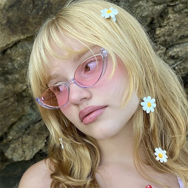 Spykay™ SG60716 Unisex Hipster Semi-Rimless Cat-Eye Sunglasses