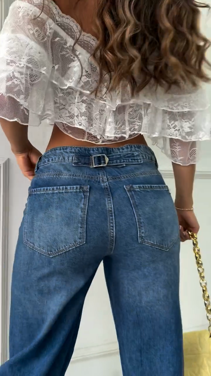 Embellished Straight - Leg Jeans