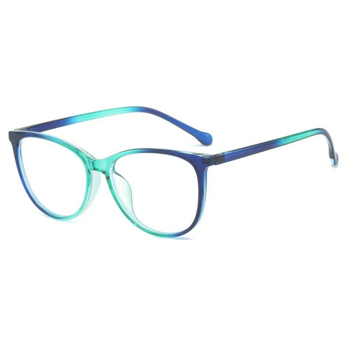 Spykay™ EG1012 Women's Round PC Frame Personality Fashion Clear Lens Glasses With Gradient Tint Clear Glasses Accessories