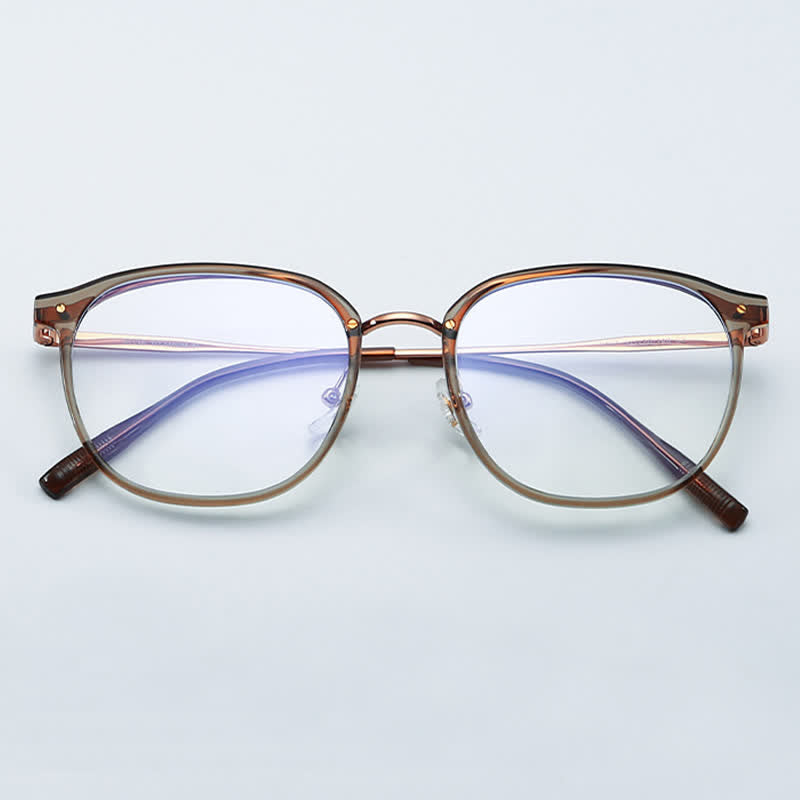 Spykay™ EG26711 Simple Round Titanium Frame Anti-blue Light Glasses