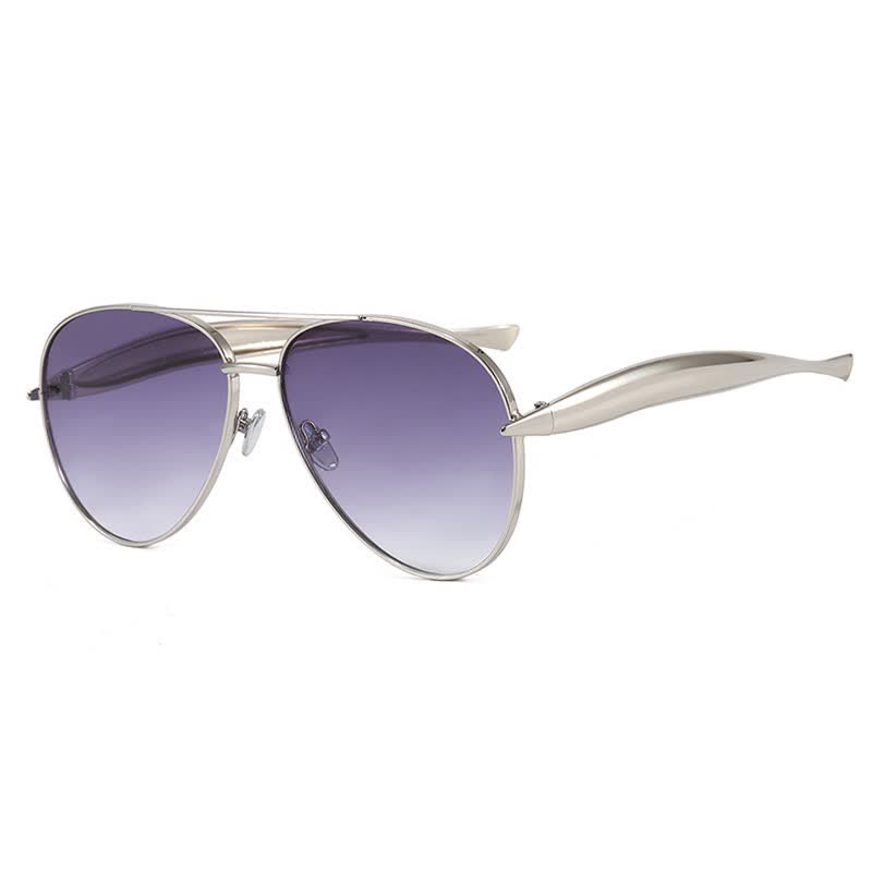 Spykay™ SG60665 Vintage Double Bridges Aviator Frame Sunglasses