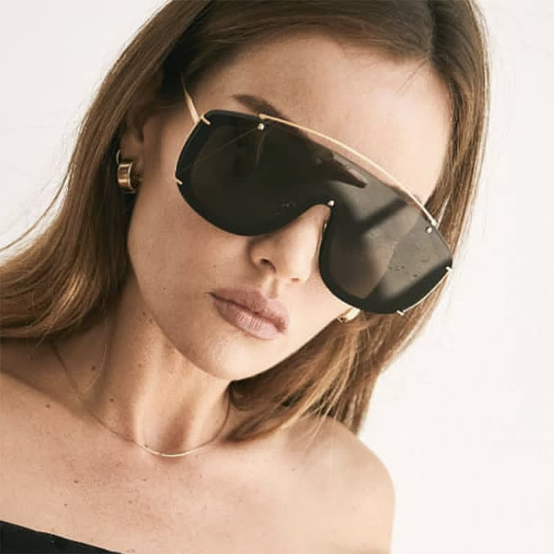 Spykay™ SG60885 One-piece Oversized Aviator Sunglasses