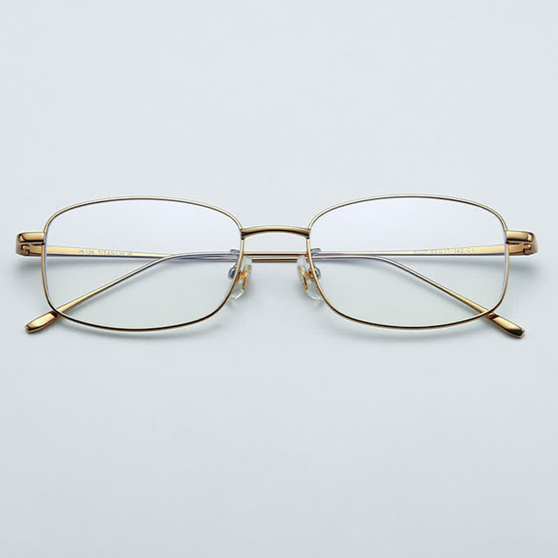 Spykay™ EG26740 Lightweight Rectangle Titanium Frame Anti-blue Light Classic Glasses