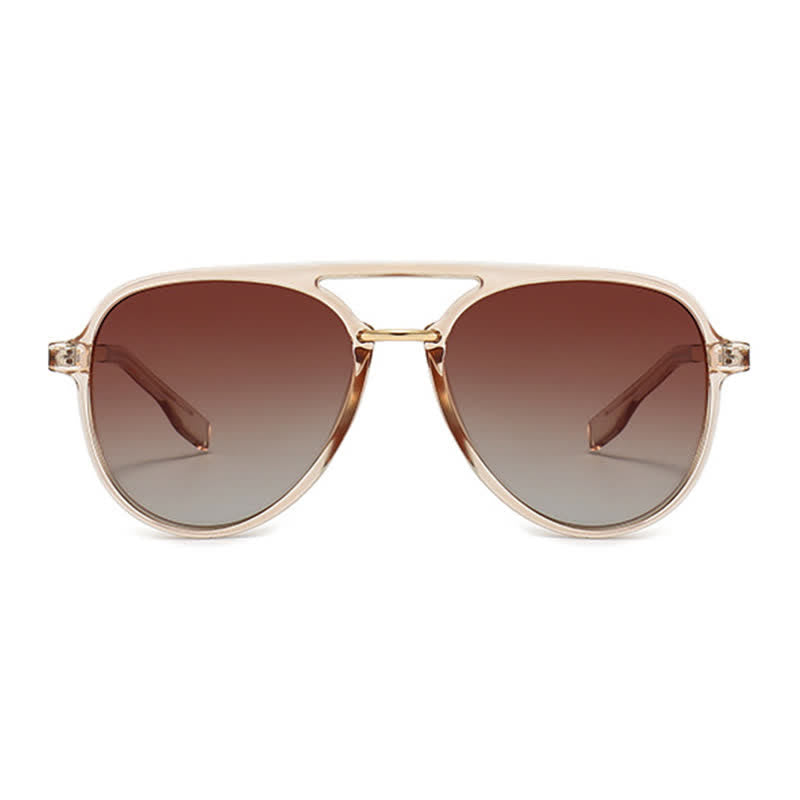 Spykay™ SG60731 Double Bridges Polarized Aviator Sunglasses