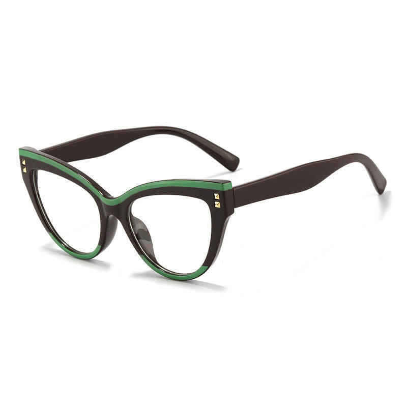 Spykay™ EG26691 Cat-Eye Colorblock Anti-blue Light Glasses