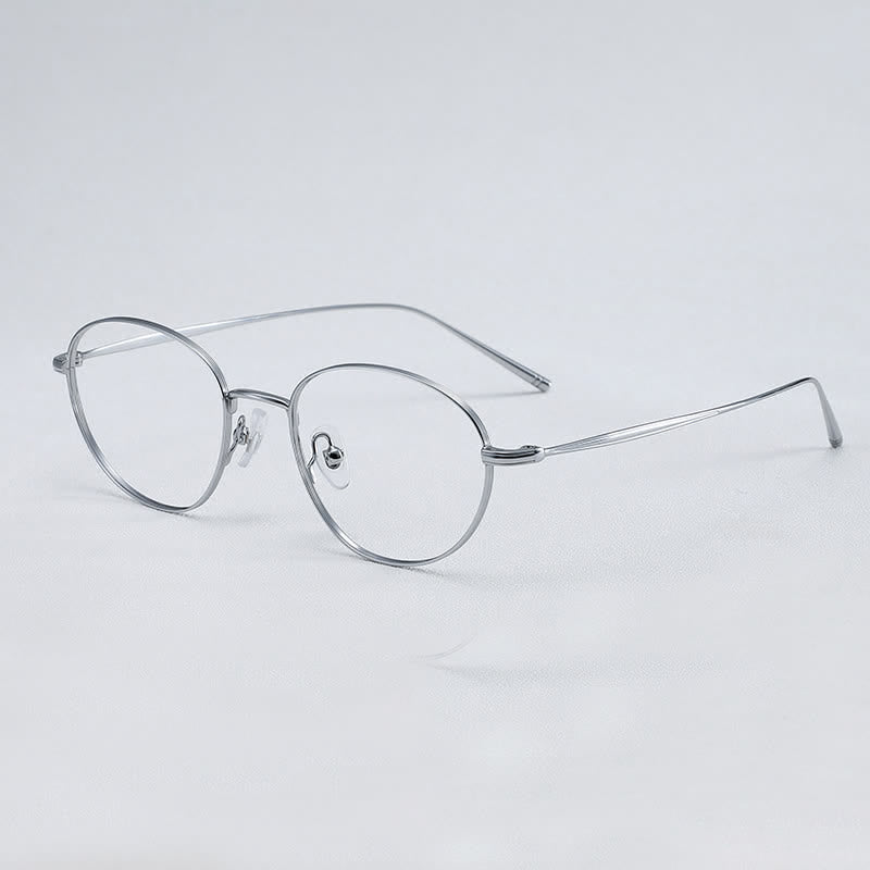 Spykay™ EG26707 Lightweight Titanium Oval Frame Anti-blue Light Glasses For Reading