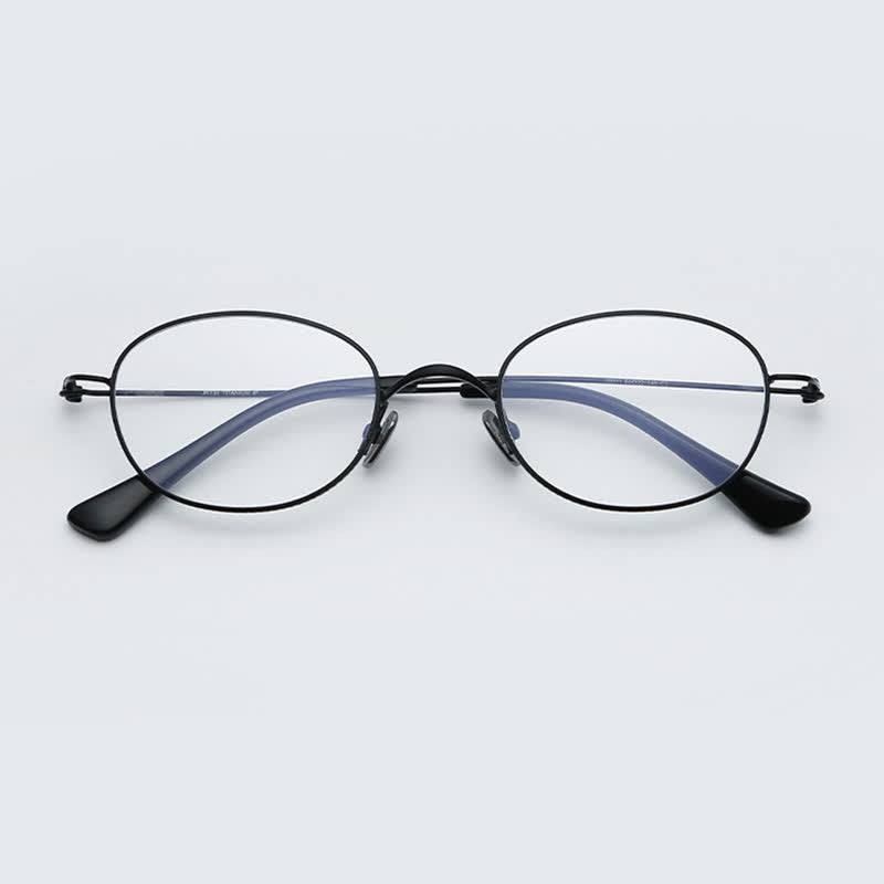 Spykay™ EG26696 Titanium Oval Frame Anti-blue Light Lightweight Glasses