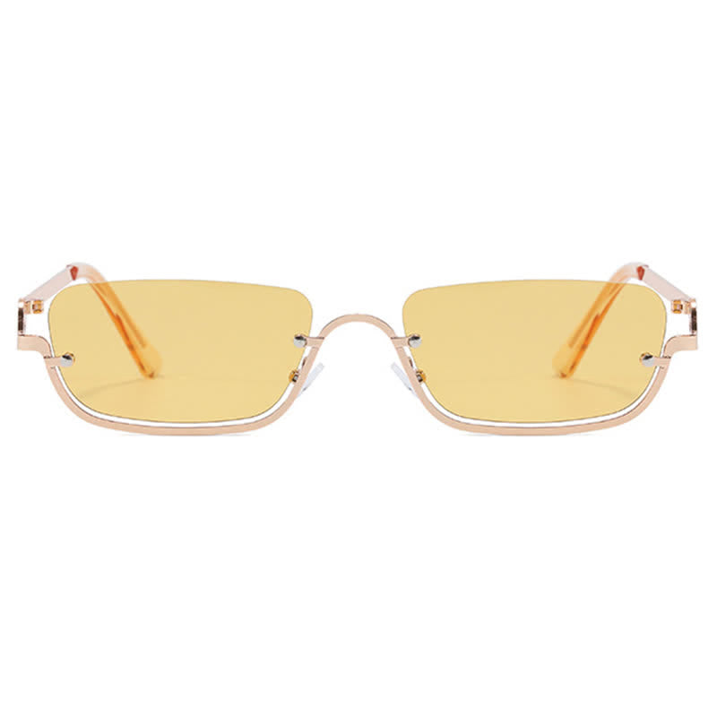 Spykay™ SG60874 Trendy Semi-Rimless Rectangle Frame Sunglasses