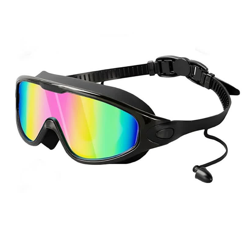 Spykay™ SG60964 Unisex Large Frame Swim Goggles with Nose Cover,Earplugs And Case