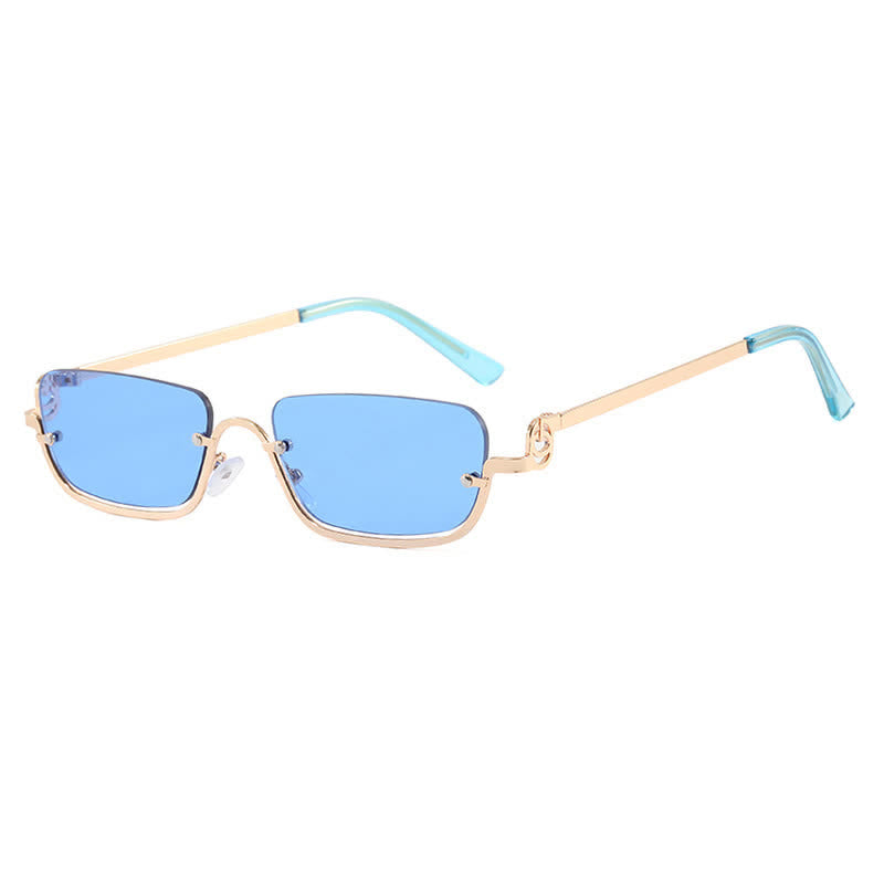 Spykay™ SG60874 Trendy Semi-Rimless Rectangle Frame Sunglasses