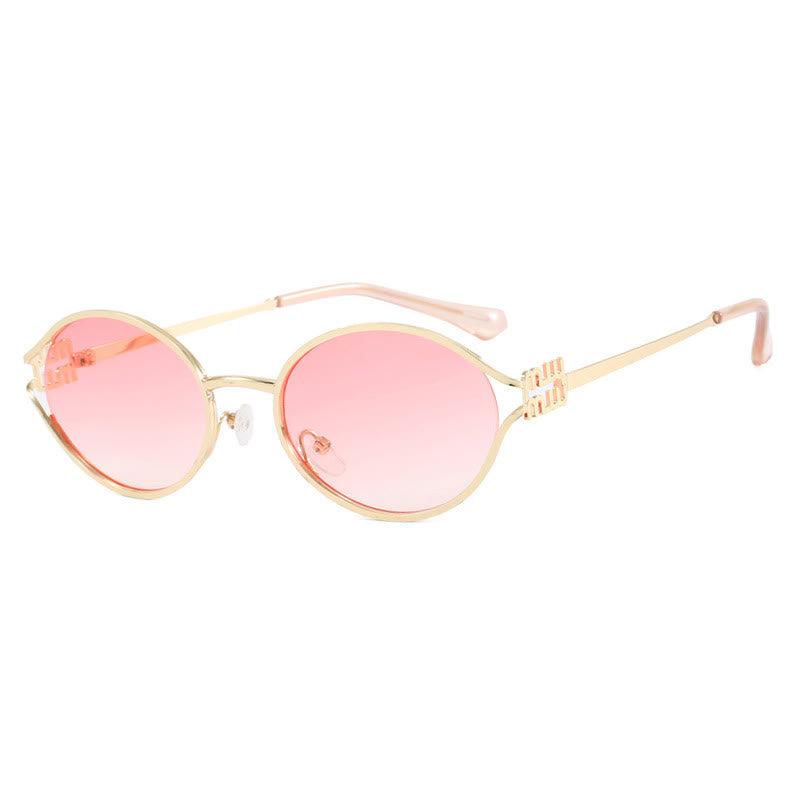 Spykay™ SG60678 Vintage Oval Frame Metal Sunglasses