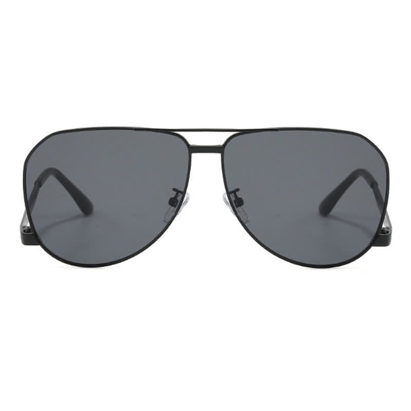Spykay™ SG60761 Double Bridges Metal Temples Aviator Sunglasses