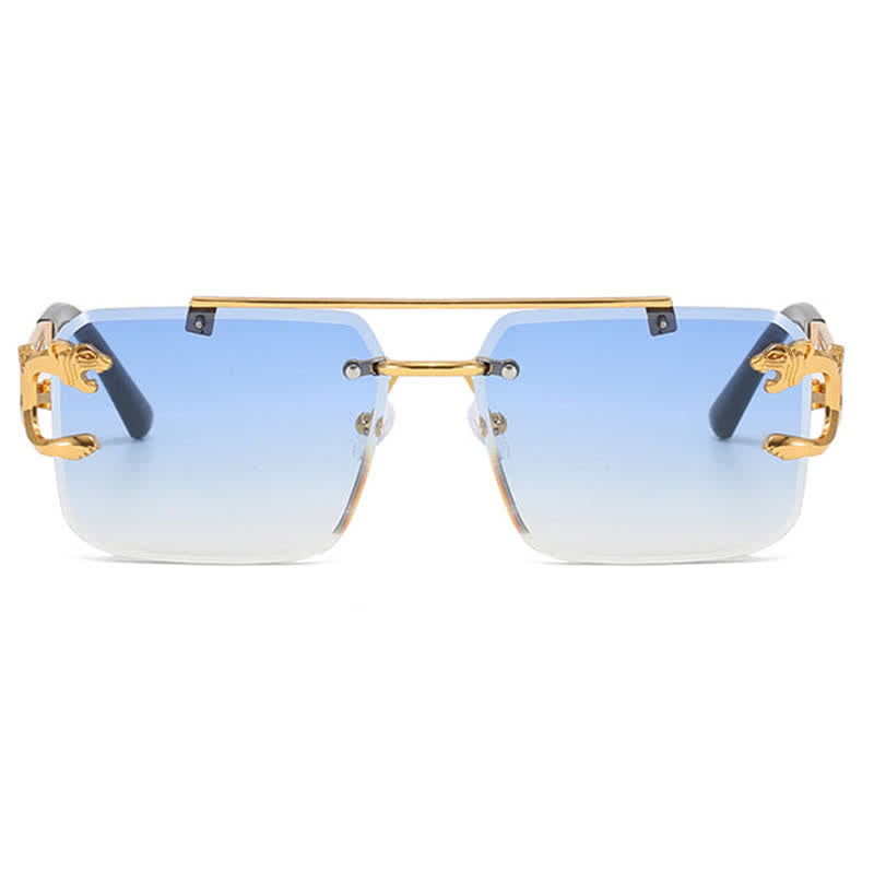 Spykay™ SG60826 Men's Cool Rimless Leopard Frame Sunglasses