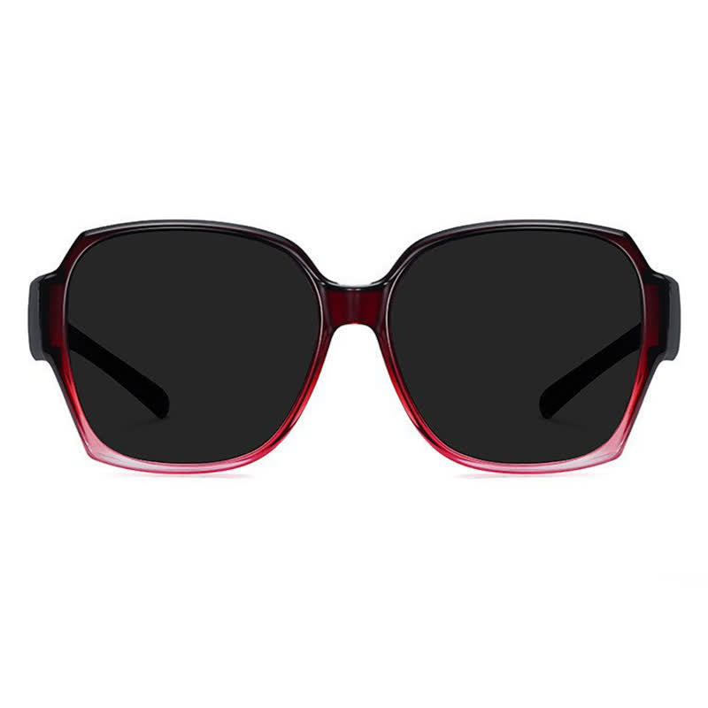 Spykay™ SG60859 Square Frame Polarized Driving Sunglasses Fit Over Glasses for Nearsighted People
