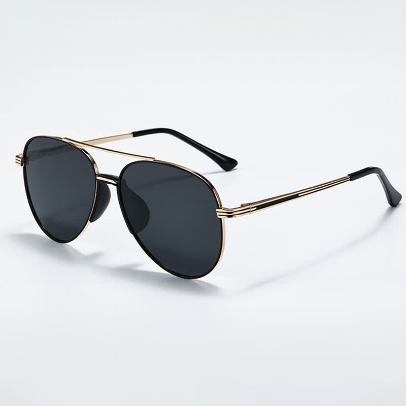 Spykay™ SG60935 Double Bridges Hipster Polarized Photochromic Aviator Sunglasses