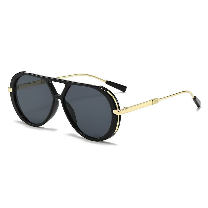 Spykay™ SG60737 Double Bridges Tortoiseshell Oval Frame Sunglasses