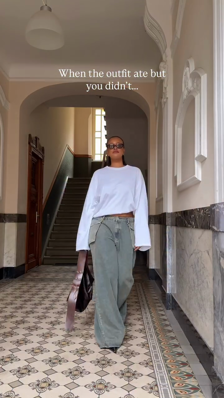 Light Blue Wide - Leg Jeans