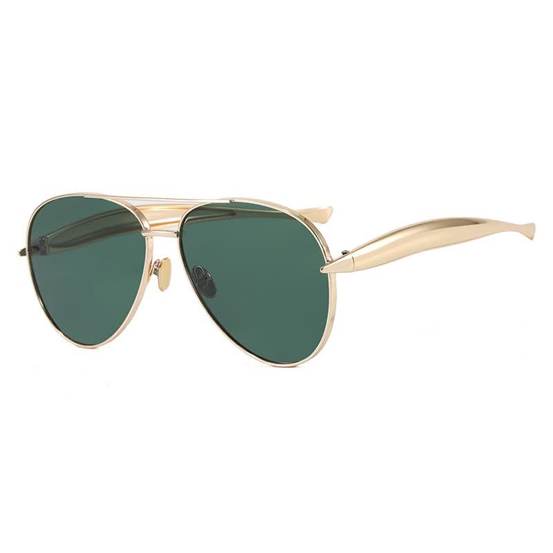Spykay™ SG60665 Vintage Double Bridges Aviator Frame Sunglasses