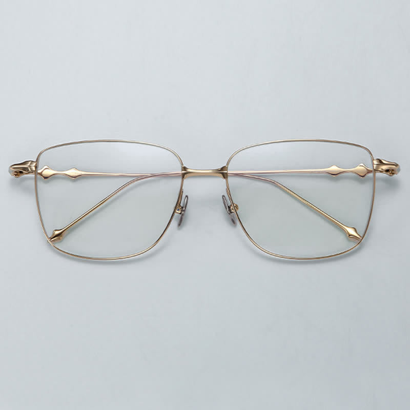 Spykay™ EG26716 Hipster Titanium Square Frame Anti-blue Light Glasses