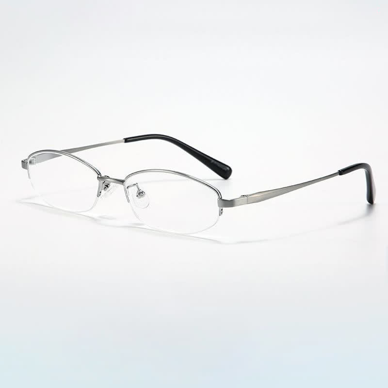 Spykay™ EG26717 Hipster Titanium Small Oval Frame Anti-blue Light Glasses