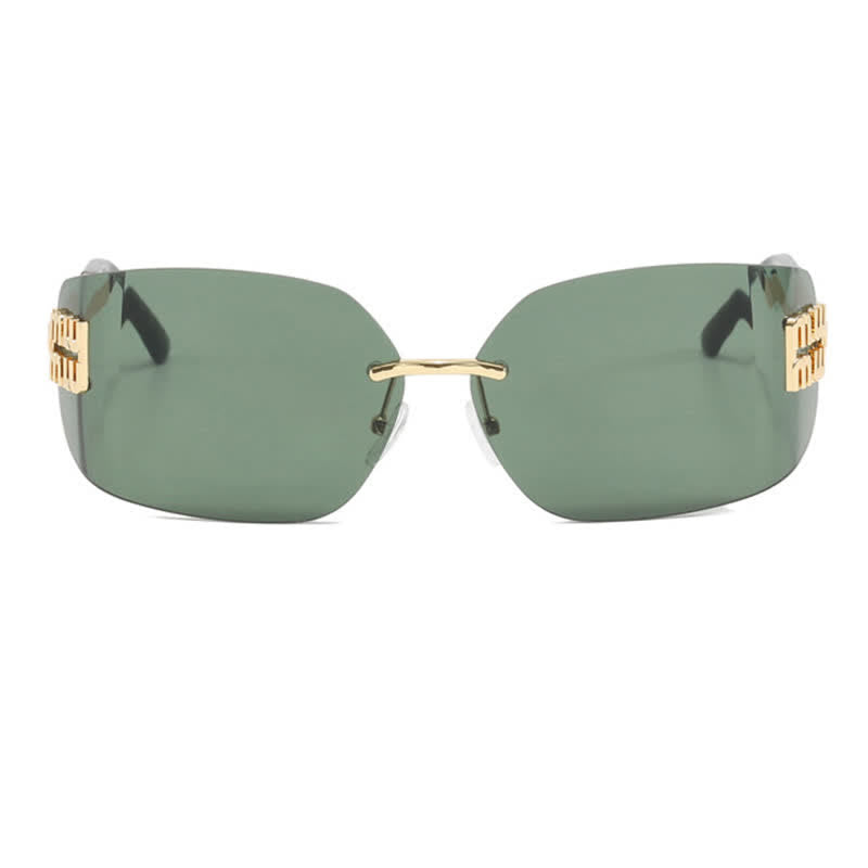Spykay™ SG60676 Y2K Rectangle Frame Rimless Sunglasses