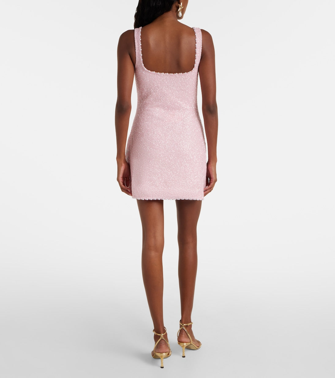 Pink Sequins - Ocean Motif Mini Dress