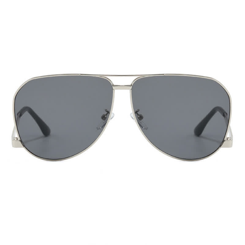Spykay™ SG60761 Double Bridges Metal Temples Aviator Sunglasses