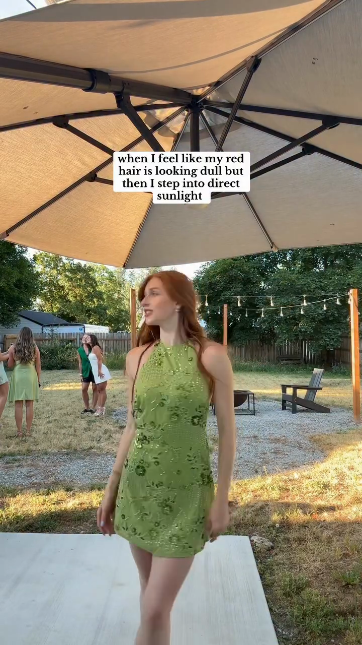 Sequin - embellished Green Halter Mini Dress