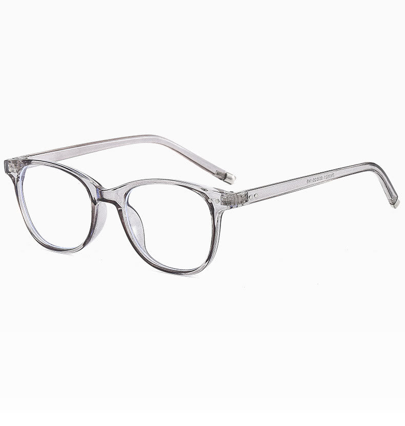 Spykay™ EG1014 Oval Small Frame Vintage Rivet Classic Travel Hammered Flat Lens Blue Light Blocking Glasses For Women