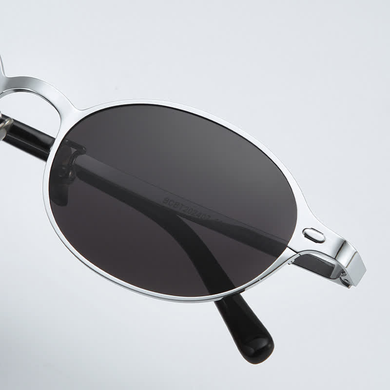 Spykay™ SG60795 Oval Frame Vintage Hipster Sunglasses with Nylon Lenses