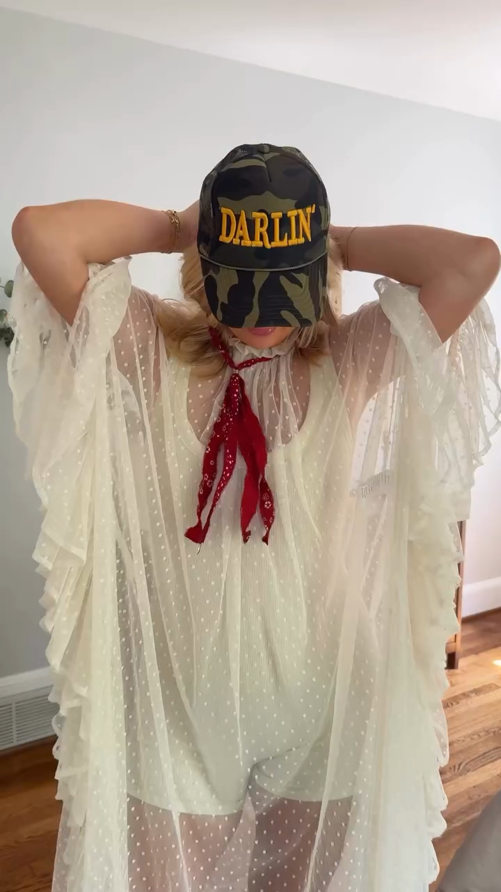 Tulle Polka Dot Ruffle Dress