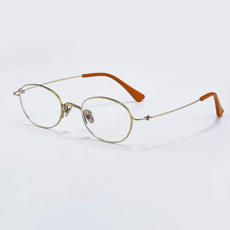 Spykay™ EG26696 Titanium Oval Frame Anti-blue Light Lightweight Glasses