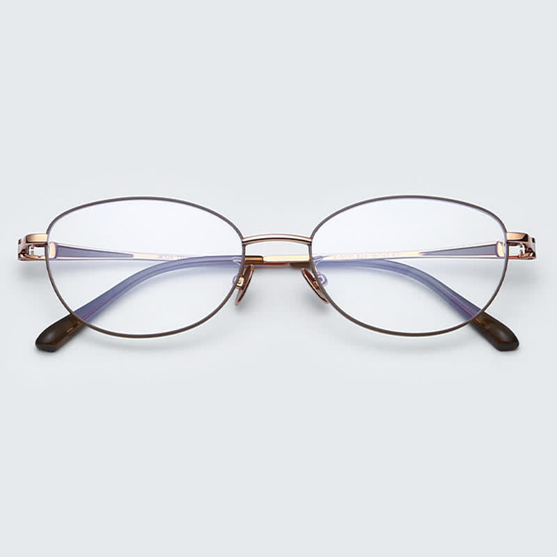 Spykay™ EG26722 Titanium Butterfly Frame Anti-blue Light Hipster Glasses