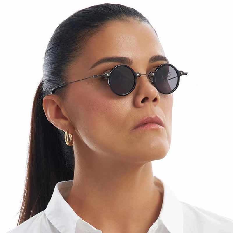Spykay™ SG60899 Retro Punk Small Round Frame Classic Sunglasses