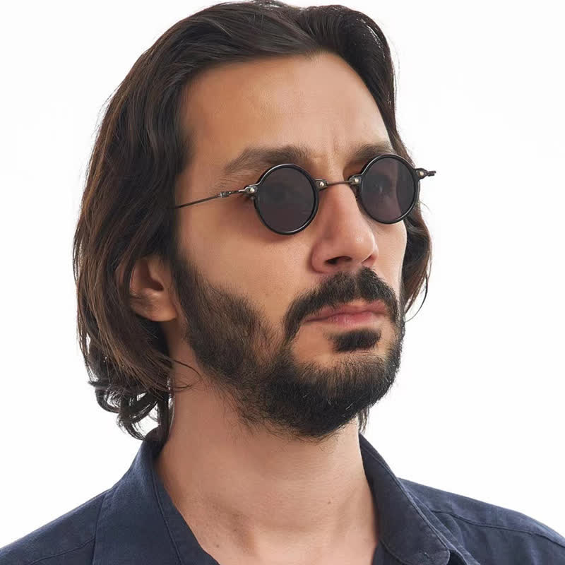 Spykay™ SG60899 Retro Punk Small Round Frame Classic Sunglasses