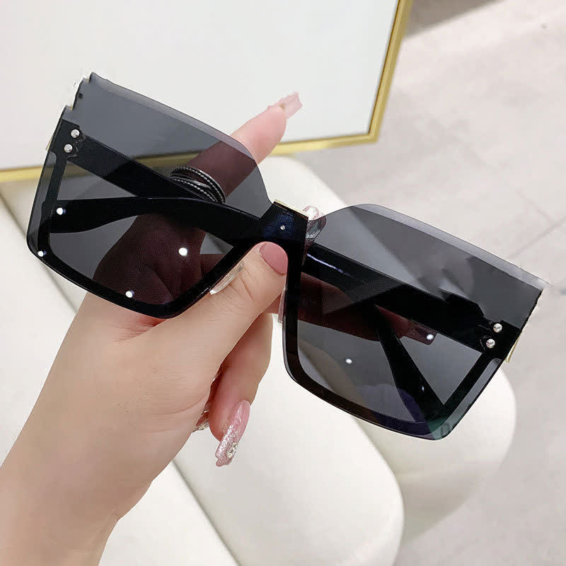 Spykay™ SG60862 Unisex Square Rimless Oversized Sunglasses