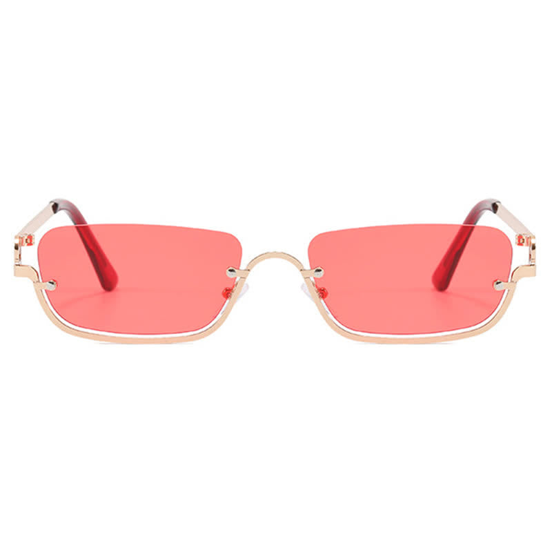 Spykay™ SG60874 Trendy Semi-Rimless Rectangle Frame Sunglasses