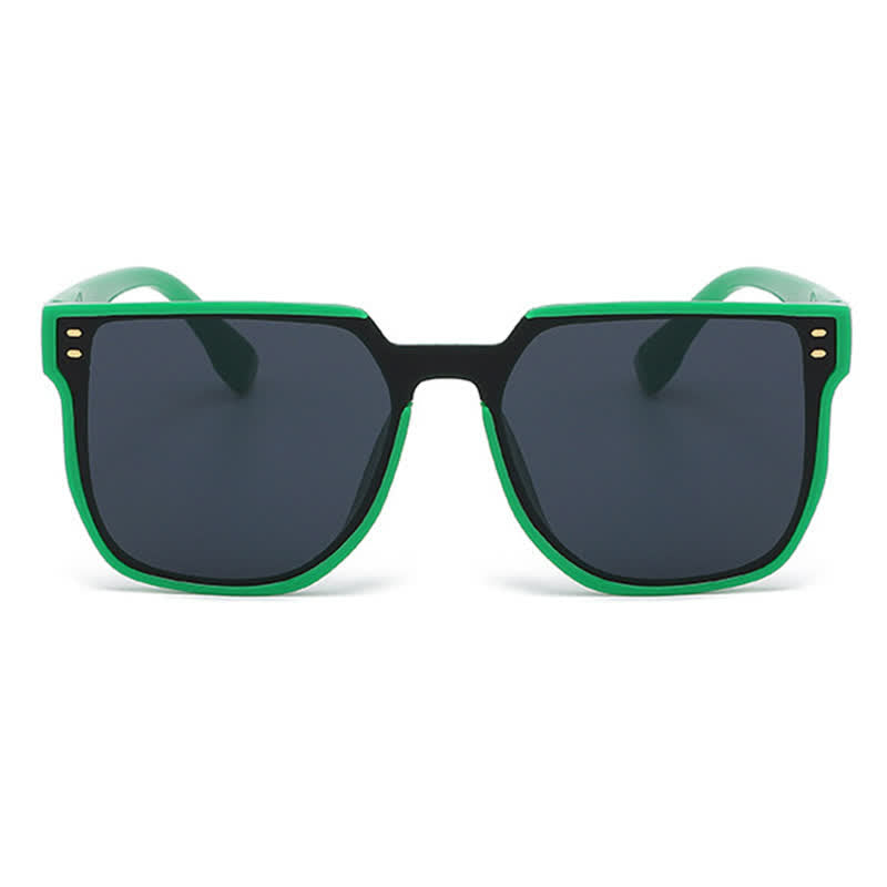 Spykay™ SG60739 Mirror Lens Square Frame Driving Sunglasses