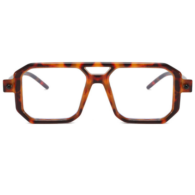 Spykay™ EG26767 Double Bridges Square Frame Glasses