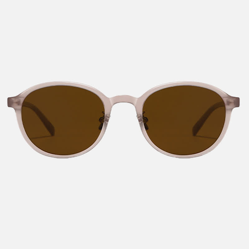 Spykay™ SG60790 Retro Round Frame Polarized Sunglasses with Nylon Lenses